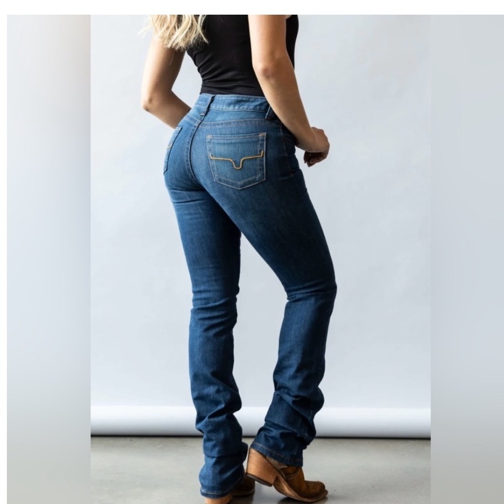 Kimes Ranch Jeans Women's 2/34 Blue Denim Betty Bootcut Western Made In USA - Picture 4 of 10